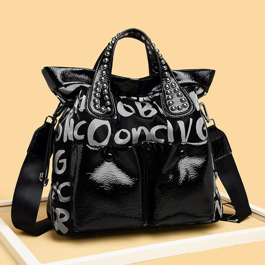 Women's Letter Rhinestone Fashion Large Capacity Elegant Handbags