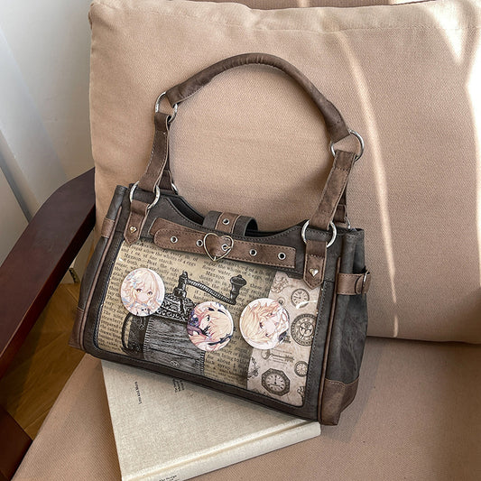 Capacity Hot Locomotive Style Underarm Female Shoulder Bags