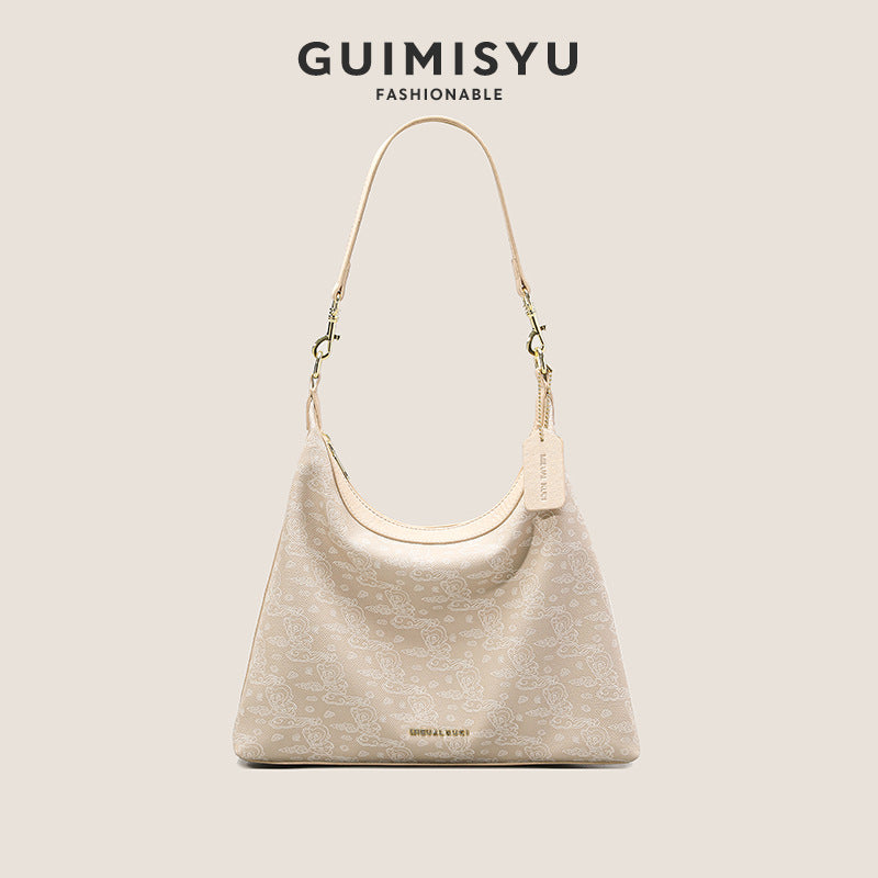 Women's Large Capacity Commuter Underarm Chinese Style Armpit Bags