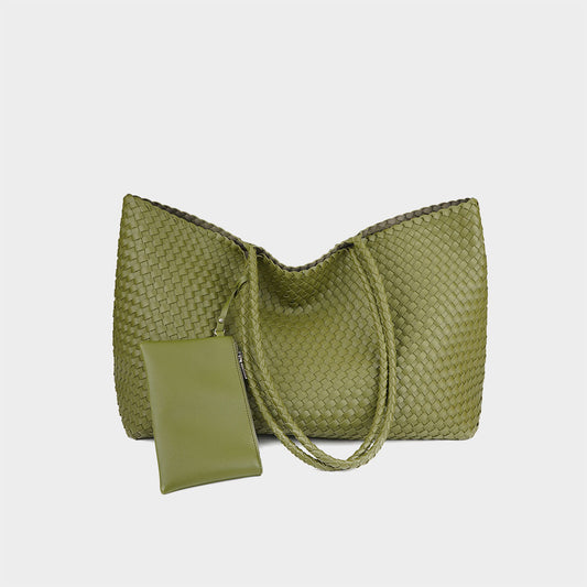 Women's Comfortable Large Capacity Hand-woven Portable Shoulder Bags
