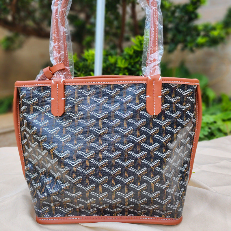 Double-sided Shopping Dog Teeth Vegetable Basket Armpit Bags