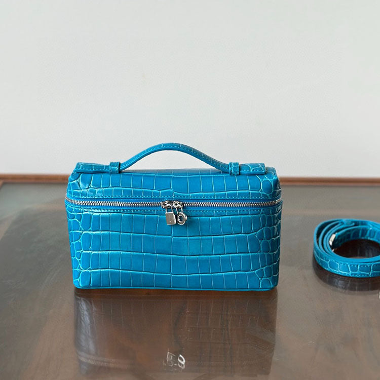 Women's Crocodile Pattern Second Generation Lunch Box Inside Outside Bags