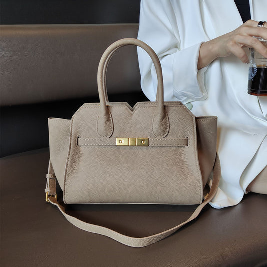 Women's Top Layer Cowhide High Sense Large Handbags