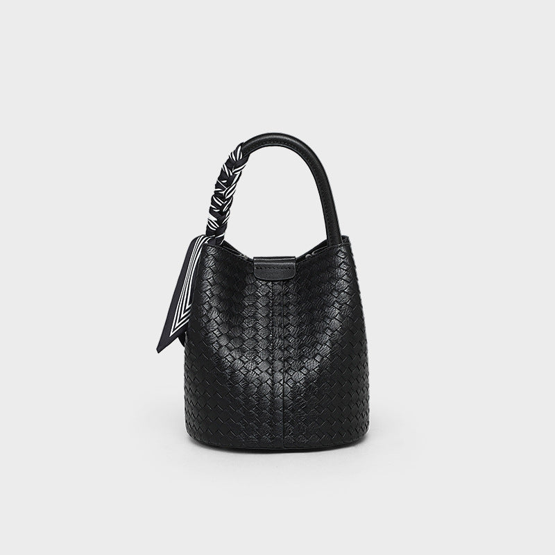 Women's Genuine Leather High Sense Woven Crossbody Bags