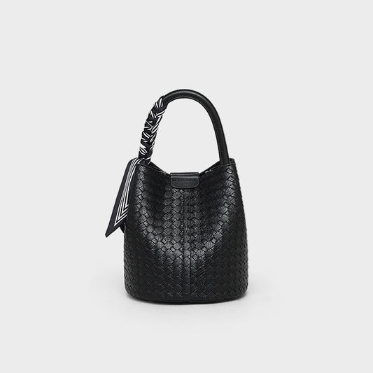 Women's Genuine Leather High Sense Woven Crossbody Bags