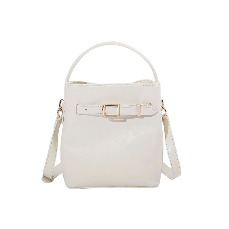 Women's High-grade Spring Oil Wax Design Crossbody Bags