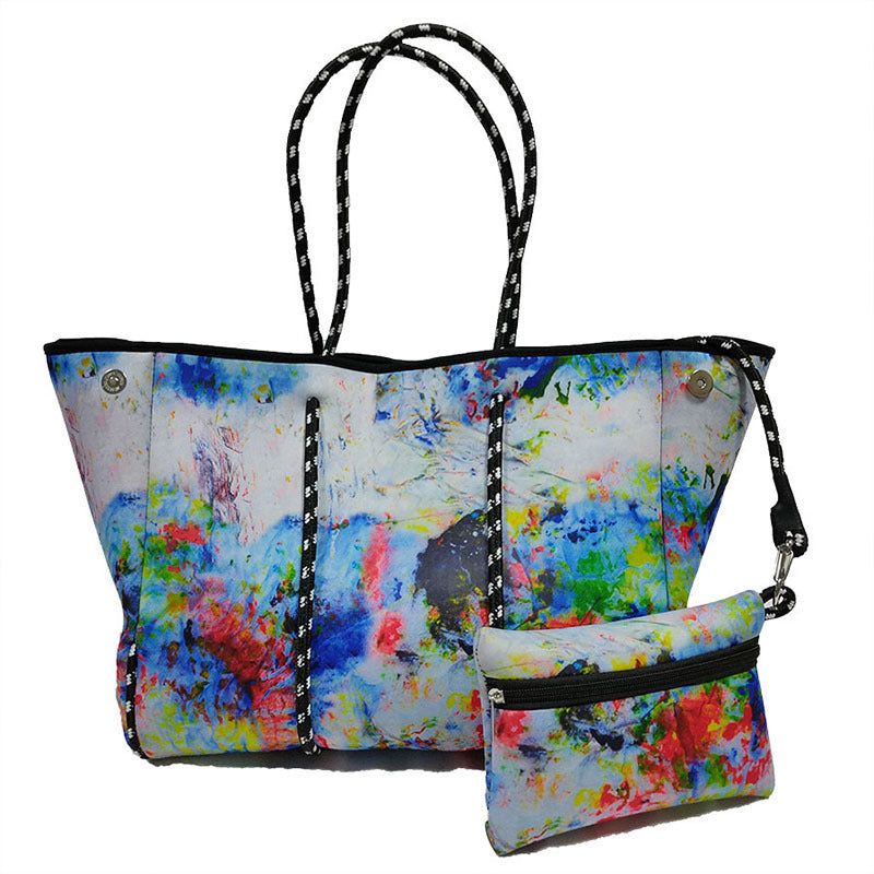 Neoprene Beach Printing Weekend Portable Seaside Handbags