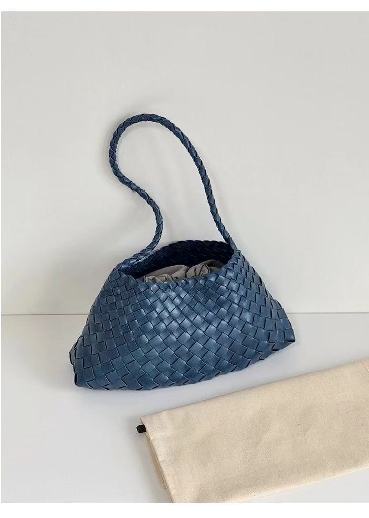 Women's Genuine Leather Hand-woven Underarm High-grade Versatile Shoulder Bags
