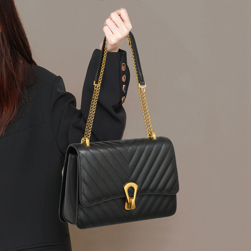 Women's Summer Underarm High-grade Leather Chain Crossbody Bags