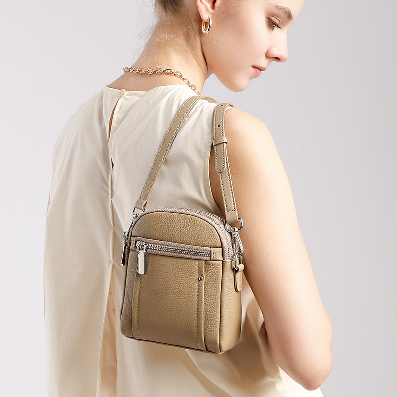 Classic Women's Layer Cowhide Mini Fashion Bags
