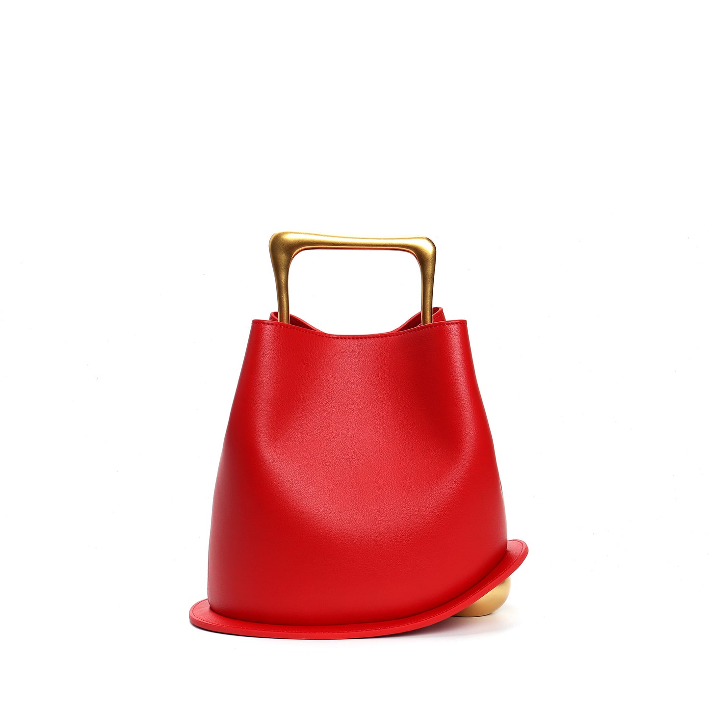 Women's Cowhide Leather Advanced Commuter Vegetable Basket Shoulder Bags