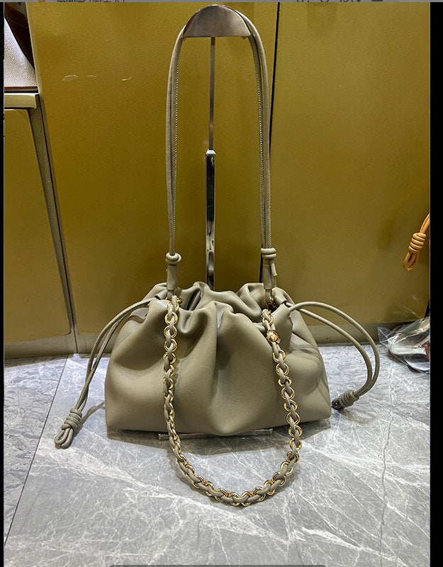 Women's High Quality Cloud Drawstring Lucky Underarm Crossbody Bags