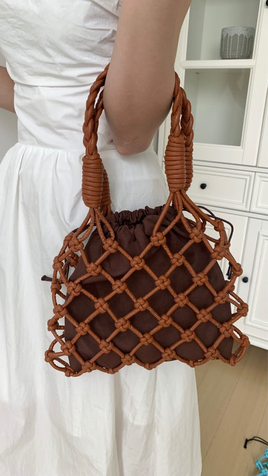 Women's Hand-woven Fashion Handmade Hollow Portable Underarm Shoulder Bags