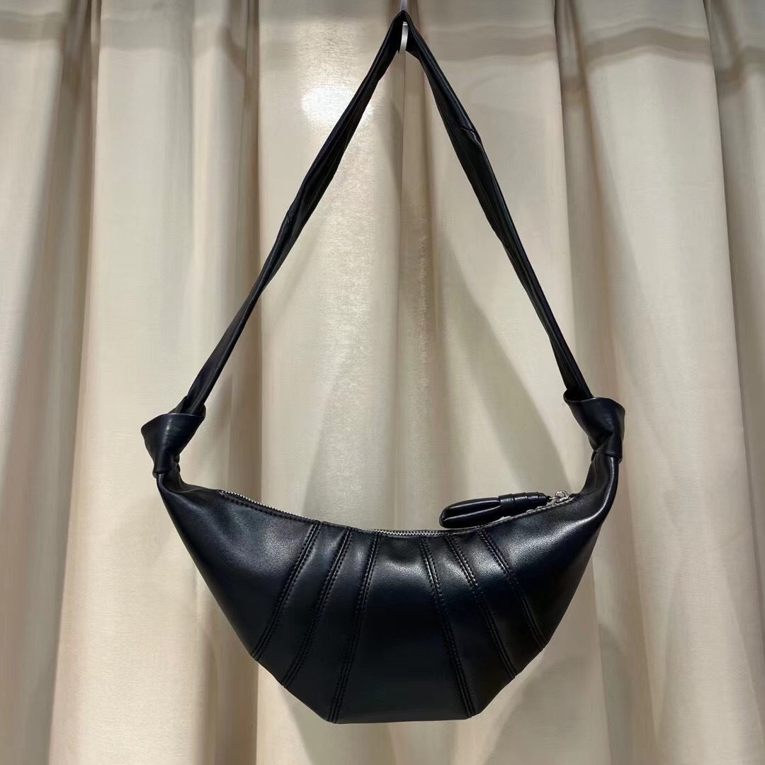 French Retro Croissant Niche Texture Dumpling Crossbody Bags