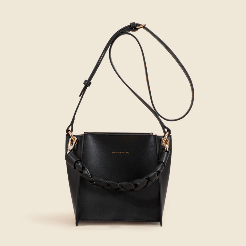 Women's Advanced Feeling Tong Genuine Leather Texture Crossbody Bags