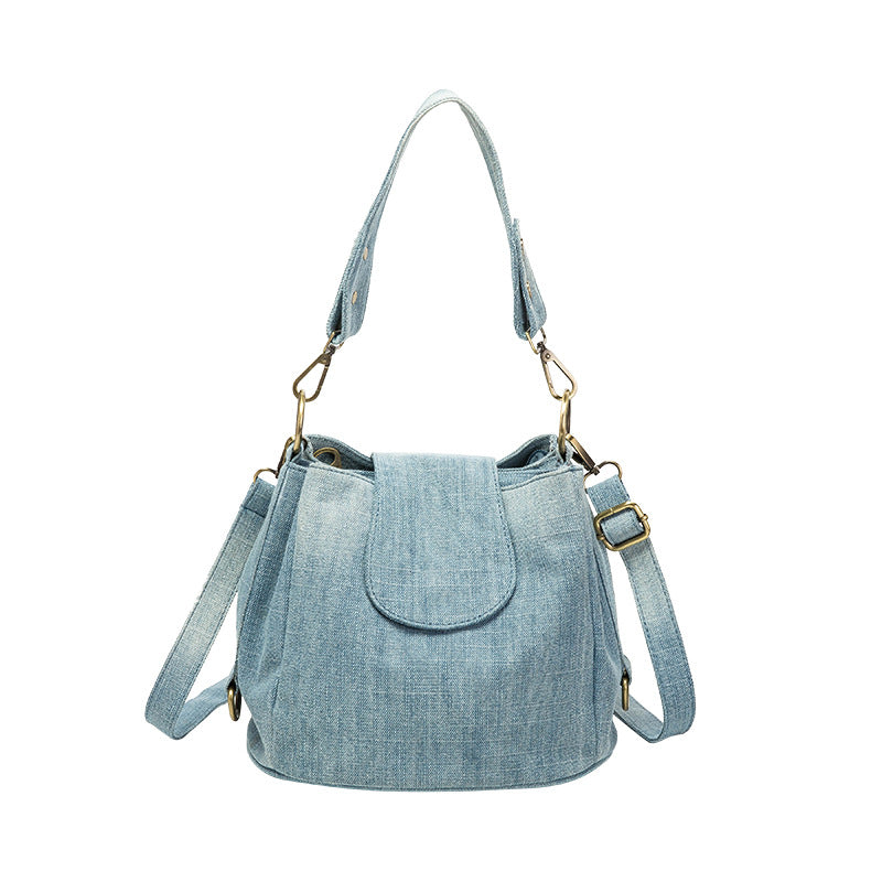 Women's Unique Graceful Denim Pocket Mummy Crossbody Bags