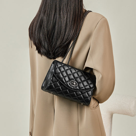 Women's Chain High-grade Versatile Genuine Leather Shoulder Bags