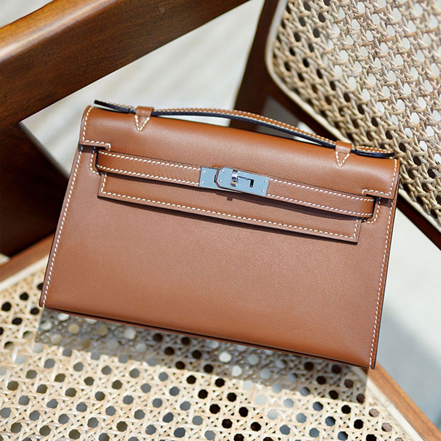 Women's Leather Generation Kelly High-grade First Layer Handbags