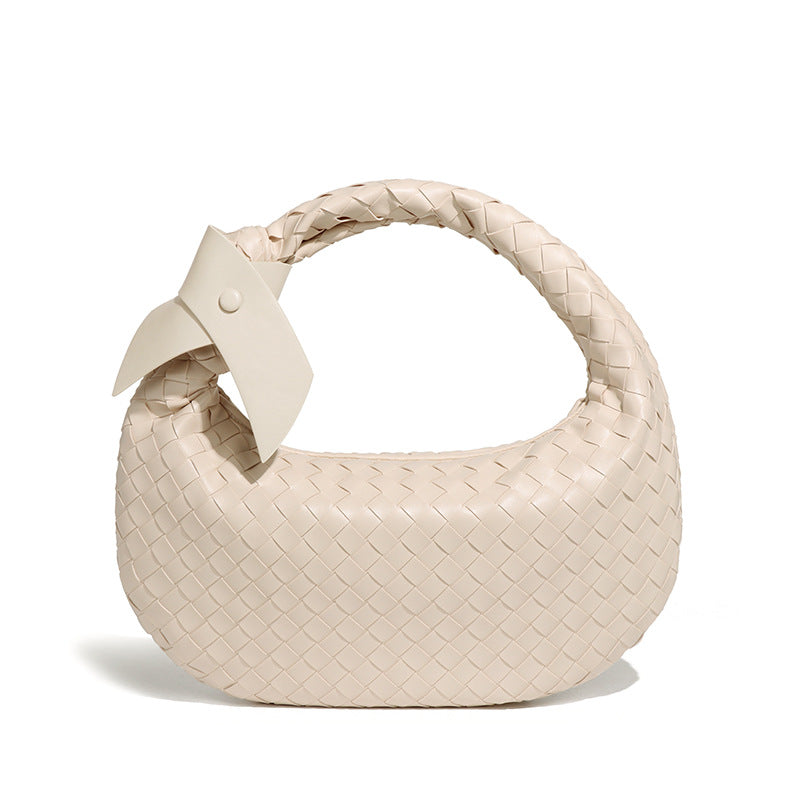 Women's Woven Fashion Knotted Round Large Capacity Handbags