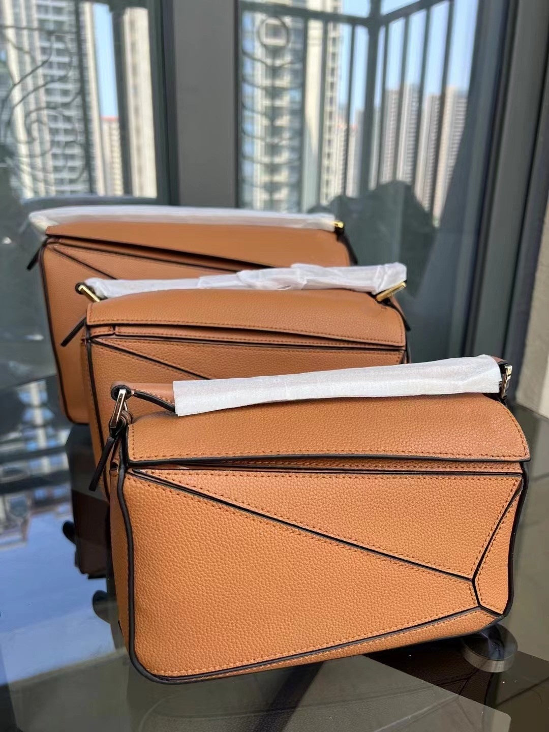 Women's Geometric Lunch Box Color Contrast Patchwork Handbags