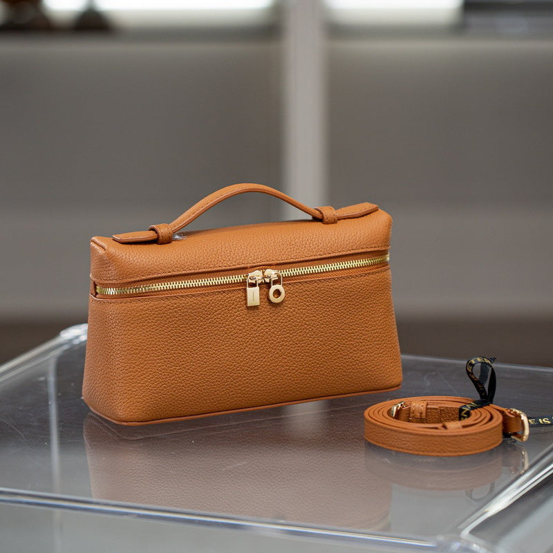 Women's Leather Pattern Lunch Box Mini Handbags