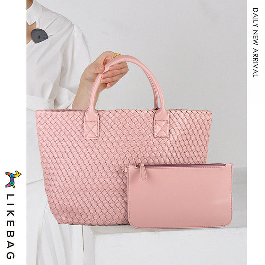 Women's Handmade Woven Simple Large Capacity Combination Shoulder Bags