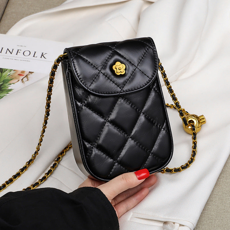 Women's High-grade Light Luxury Chain Mobile Mini Luggage