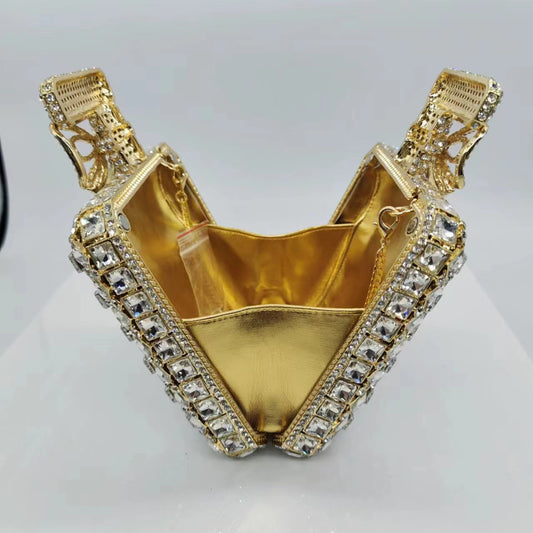 Perfume Bottle Diamond Clutch Banquet Crystal Evening Bags