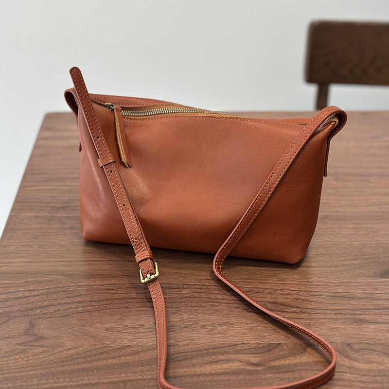 Leather First Layer Vegetable Tanning Cowhide Crossbody Bags