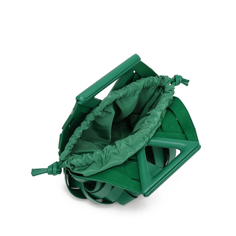 Women's Vegetable Basket Triangle Magnetic Woven Buckle