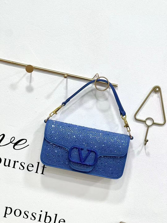 Women's Mini Diamond Rhinestone Flip Retro Bags