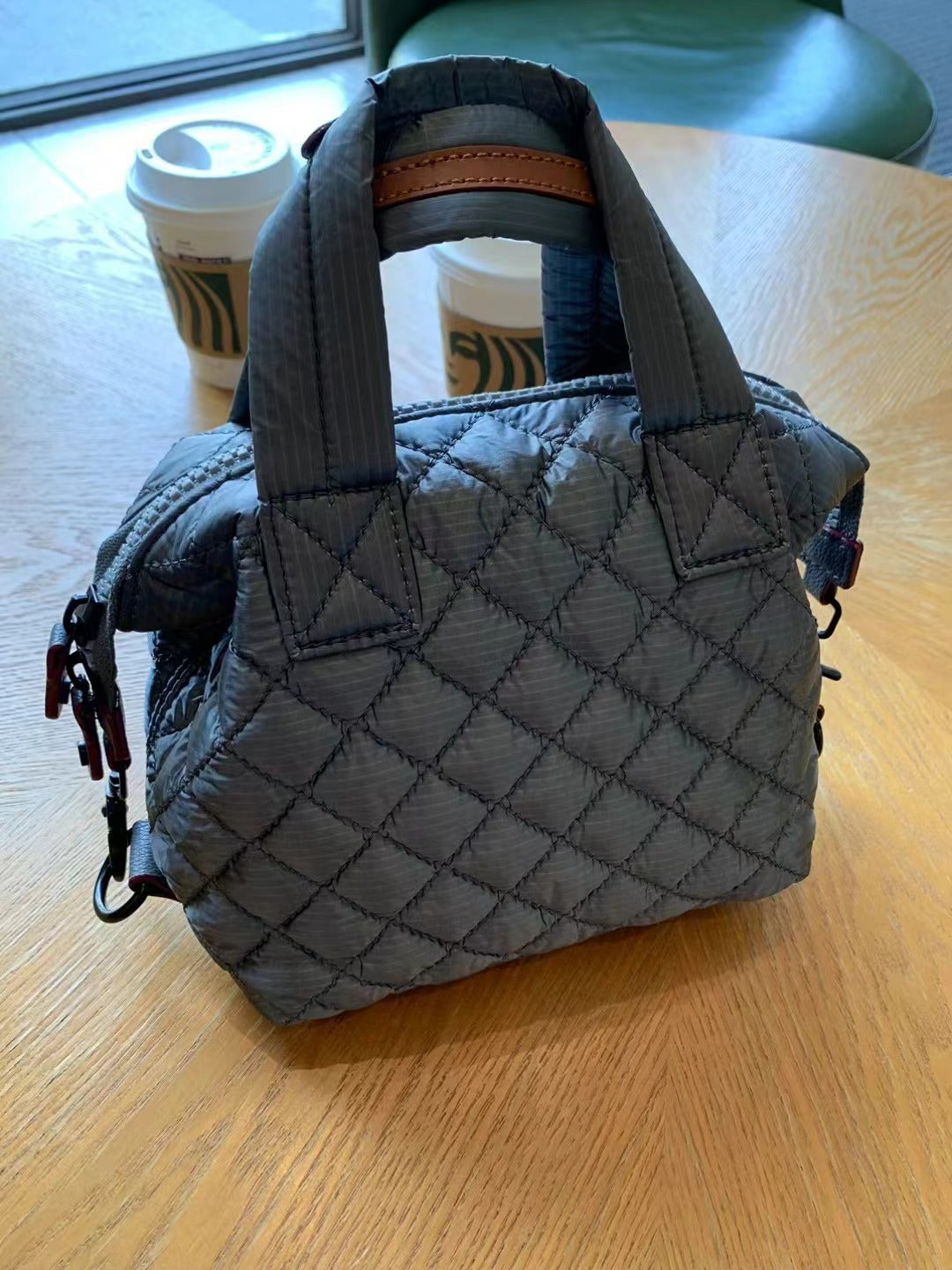 Diamond Korean Style Space Cotton Textured Nylon Cloth Fashion Crossbody Bags