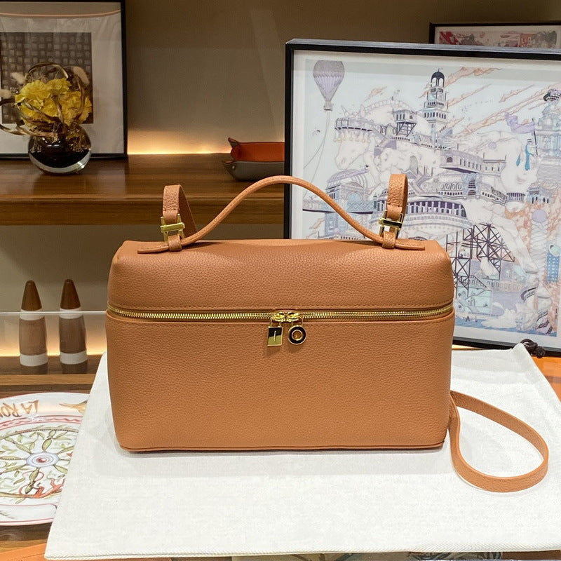 Women's Leather Pattern Lunch Box Mini Handbags