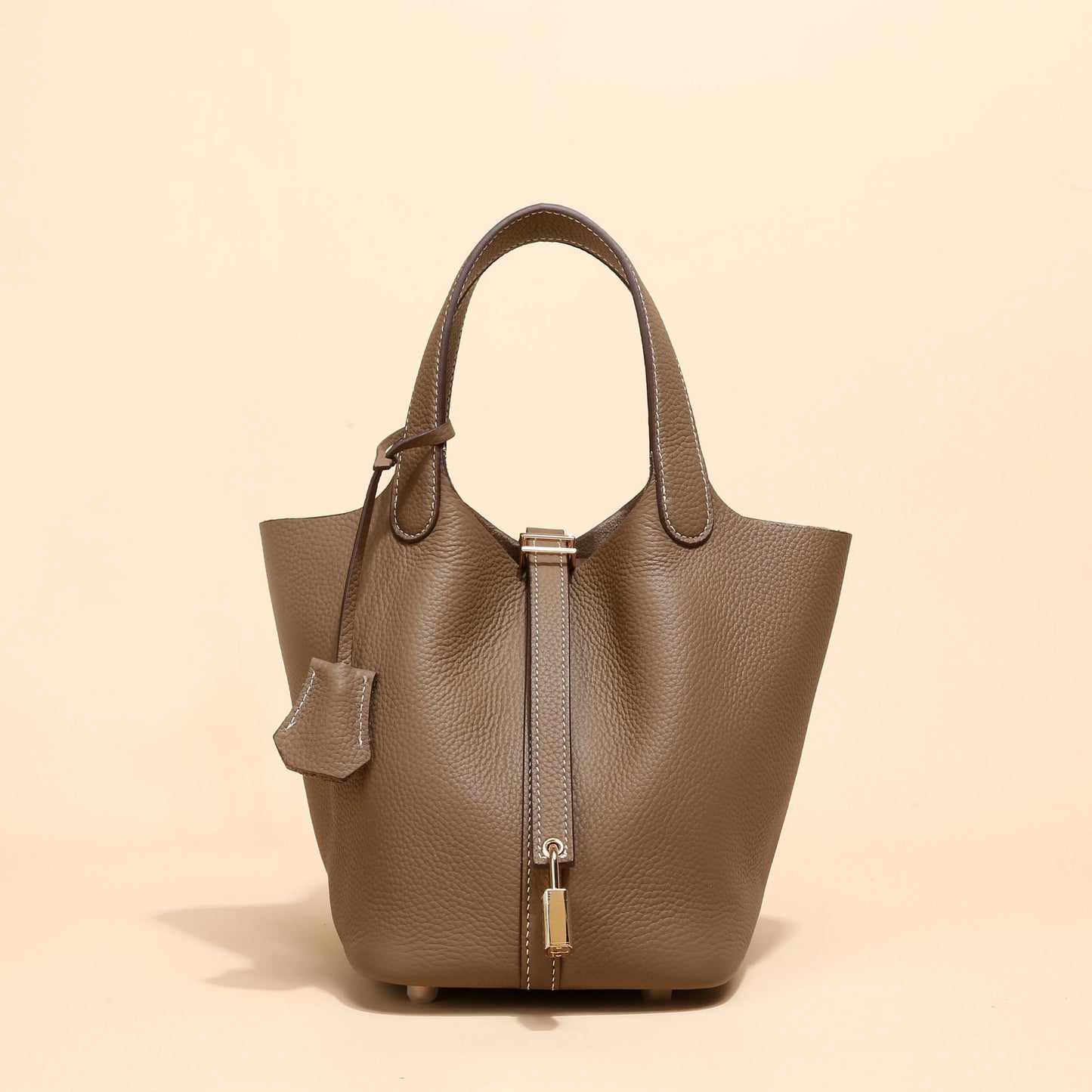 Women's Vegetable Basket Genuine Leather Large Capacity Handbags