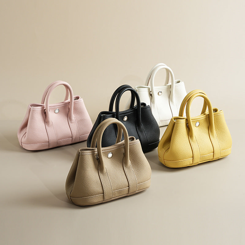 Cowhide Leather Exquisite Carrying Niche High Handbags