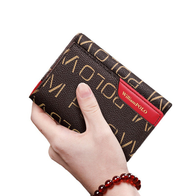 Women's Paul Short Cowhide First Layer Trifold Ladies Wallets