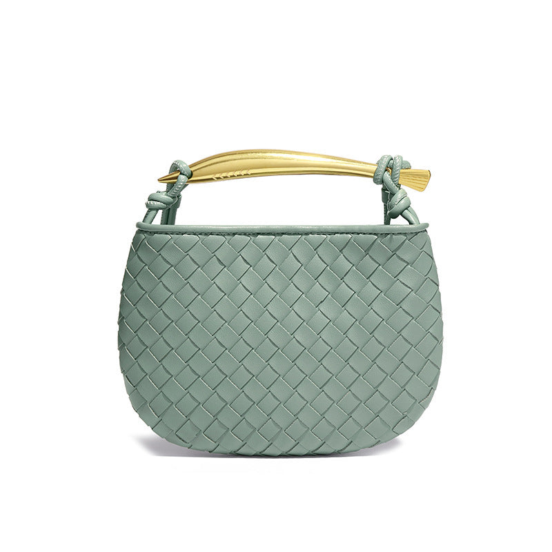 Women's Handmade Woven Fashion Leisure Mini Dumpling Crossbody Bags