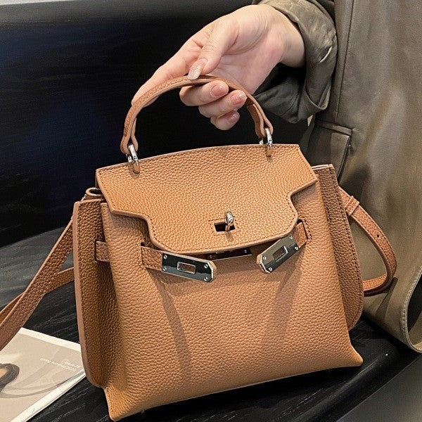 Women's Kelly High Version Genuine Leather Large Crossbody Bags