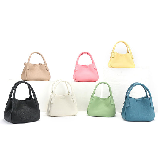 Leather Vegetable Basket Niche High-grade Fashion Bags