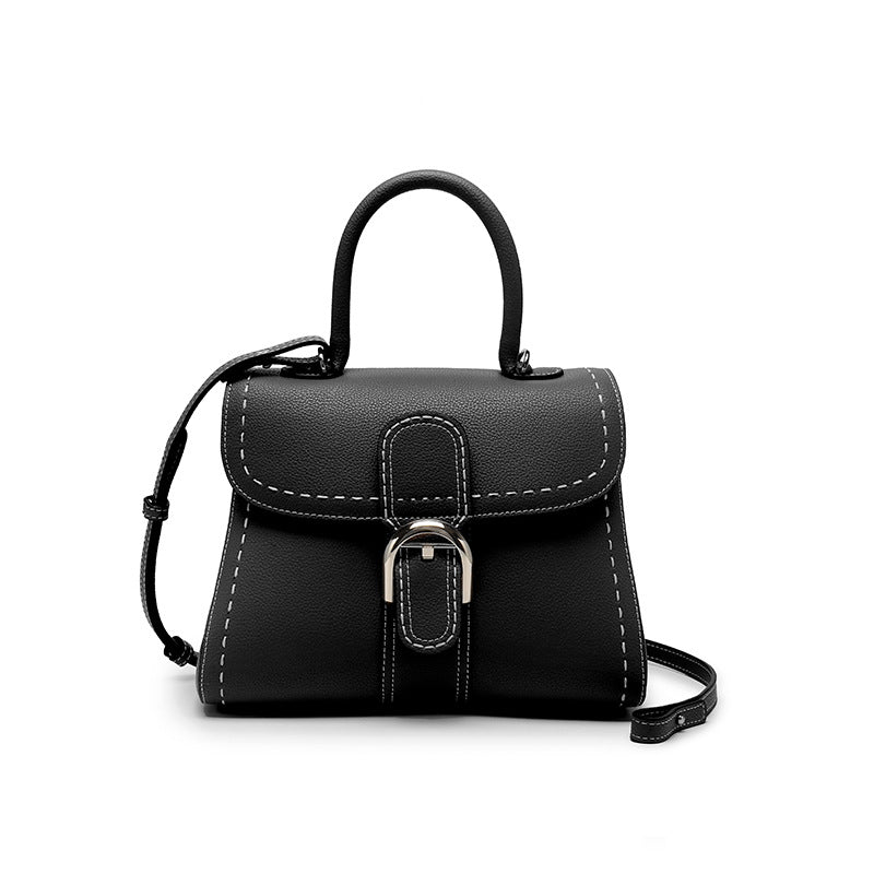 Women's Genuine Leather Belgium Vachette Clasp Handbags