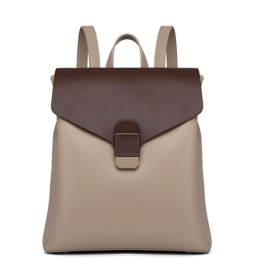 Women's Stylish Lightweight High-grade Cowhide Leather Summer Backpacks