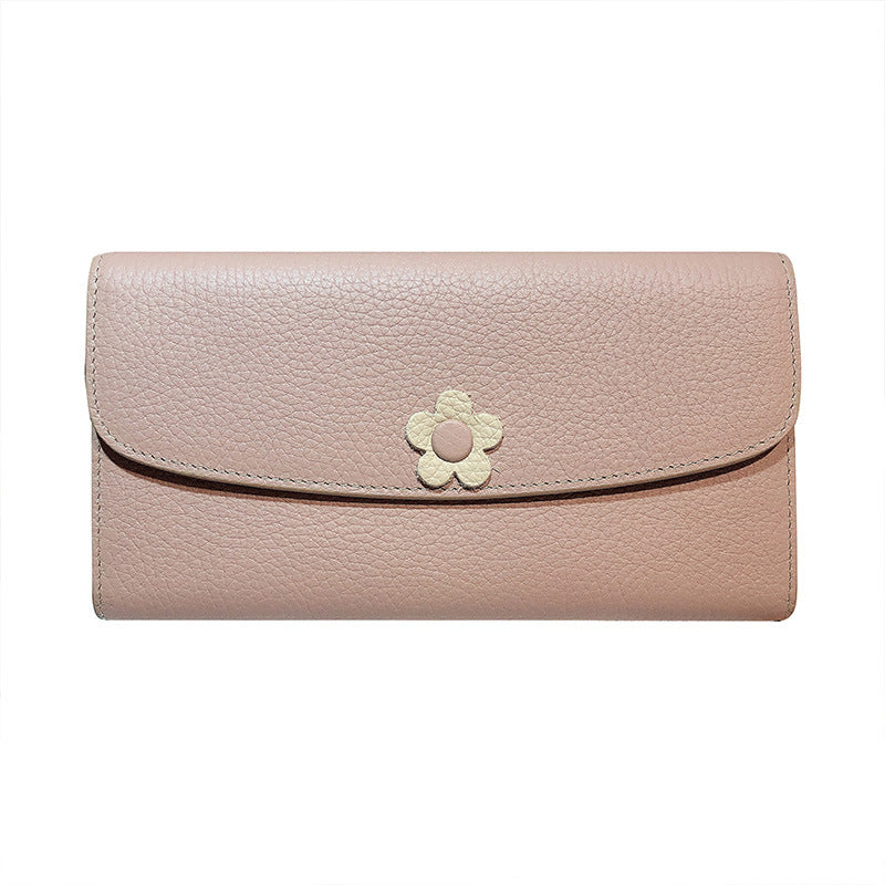 Women's Comfortable Long Genuine Leather Fashion Ladies Wallets
