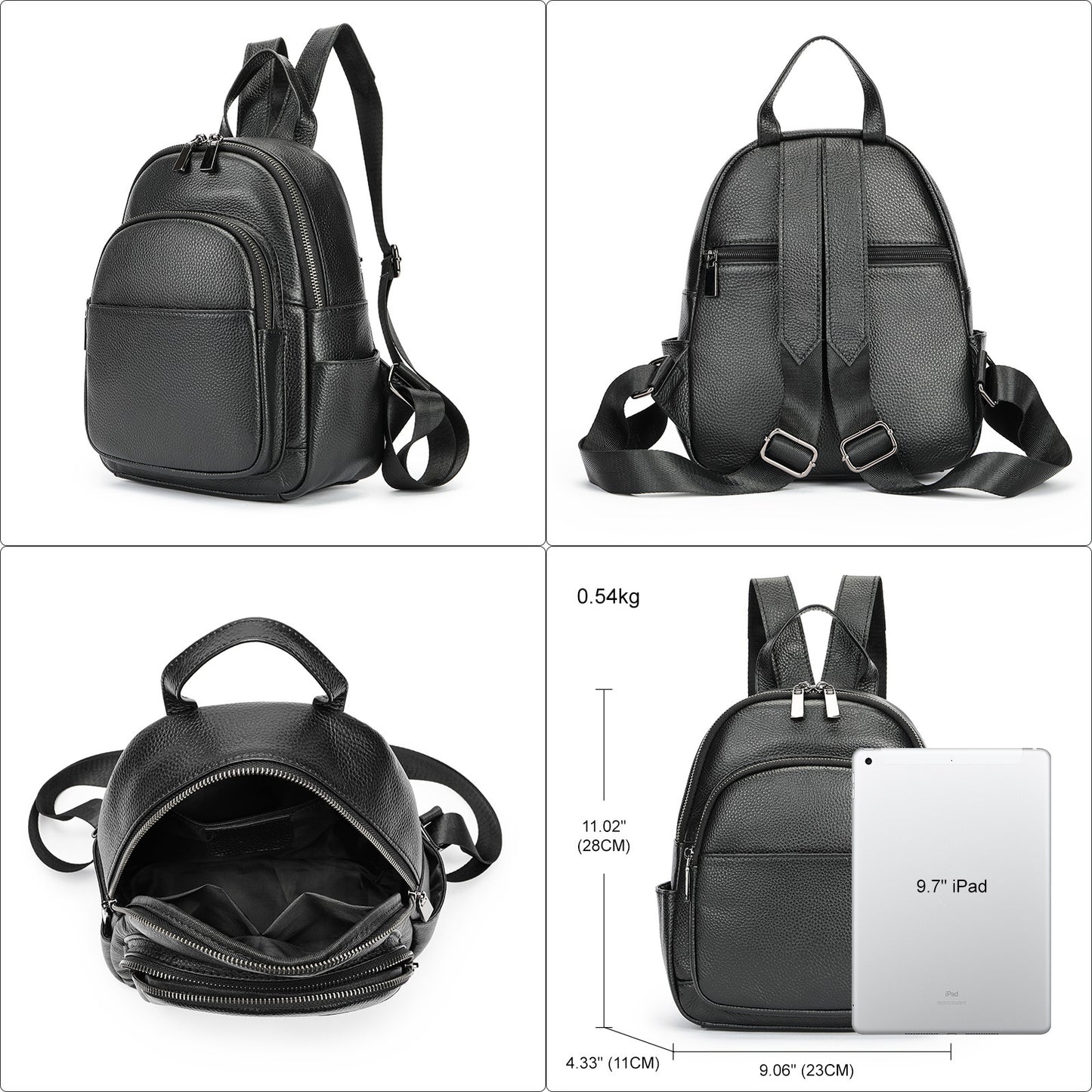Women's First Layer Leather Genuine Fashion Backpacks