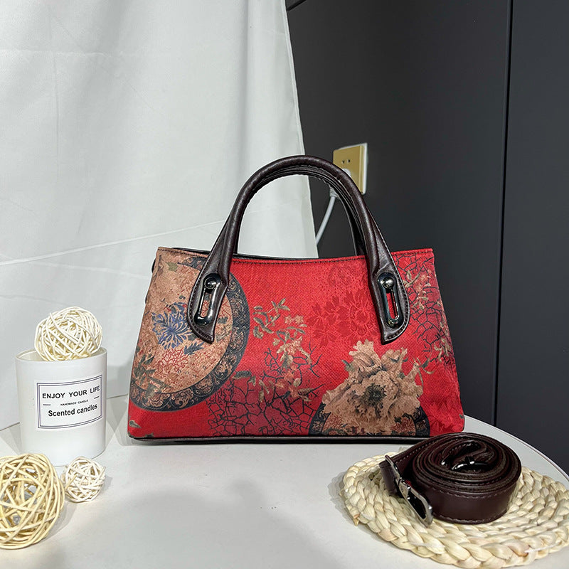 Women's Style Ink Painting Cheongsam Retro Fashion Handbags