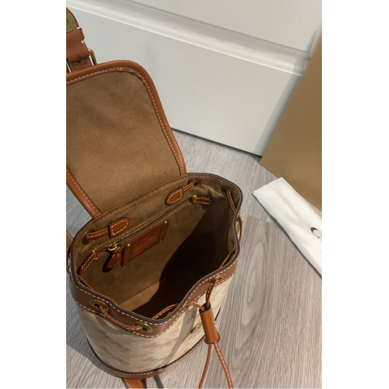 Classic Women's Style Presbyopic Drawstring Retro Backpacks