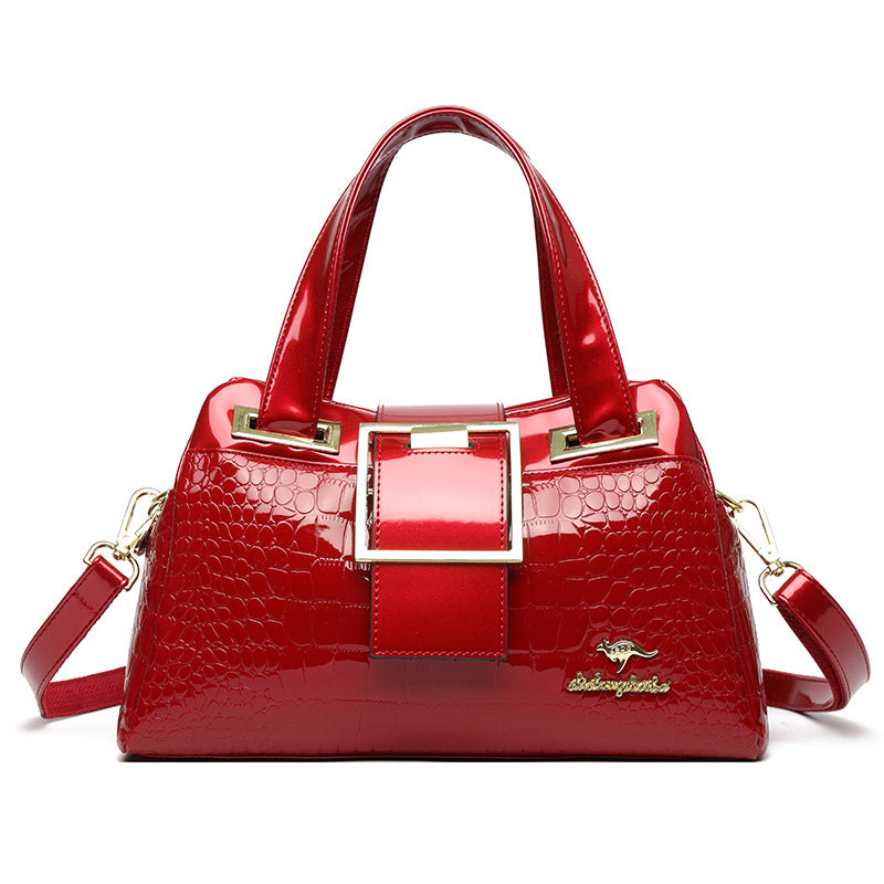 Trendy Slouchy Women's Crocodile Pattern Vintage Handbags