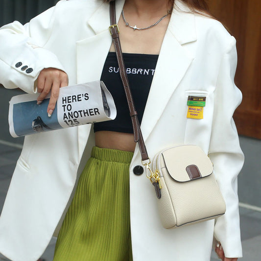 Fashion Top Layer Leather Genuine Single Crossbody Bags