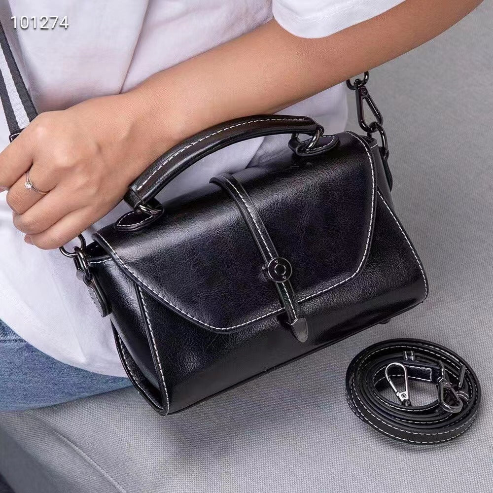 Stylish Trendy Women's Cowhide Fashion Leather Crossbody Bags