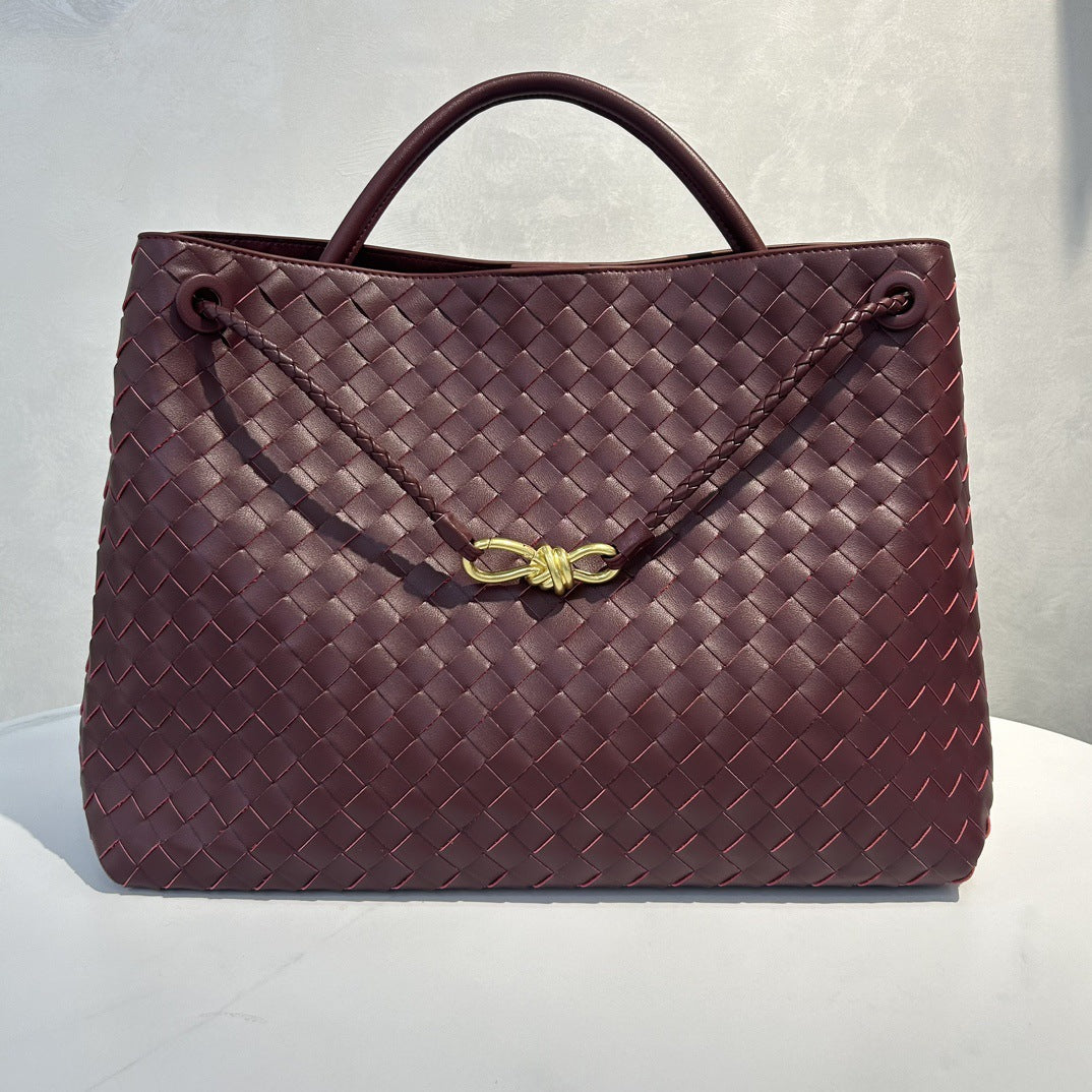 Women's Hand-woven Large Capacity Genuine Leather Handbags