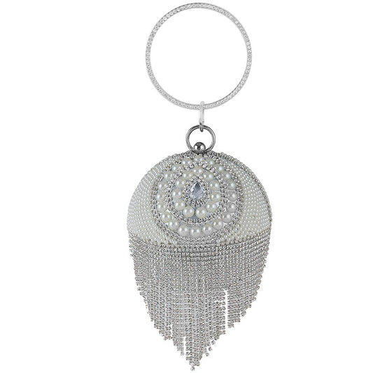 Round Diamond Portable Banquet Ball All Evening Bags